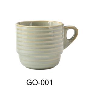 Yanco China Golden Coast Earthy Tone Porcelain 6oz Cup - 3dz - GO-001 