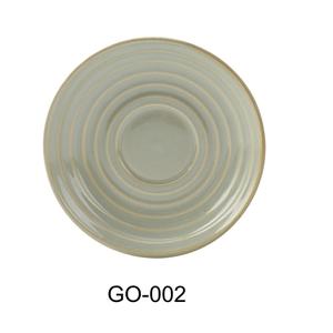 Yanco China Golden Coast Earthy Tone Porcelain 5.8in Saucer - 3dz - GO-002 