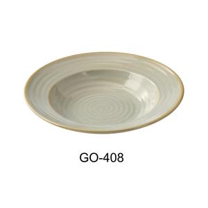 Yanco China Golden Coast Earthy Tone Porcelain 8.5oz Soup Plate- 2dz - GO-408 