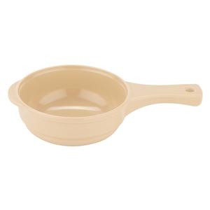 GET Supermel Tan Melamine 10oz Soup Bowl with Handle - 1dz - HSB-110-T 
