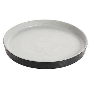 GET Infuse Natural Stone Melamine 10" dia. Edge Rim Plate- 1 Doz - INF115