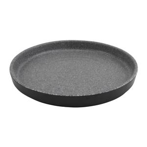 GET Infuse Grey Melamine 8.3in dia. Edge Rim Plate - 1dz - INF214 