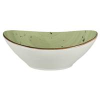 International Tableware, Inc Rotana Lime 10 oz Ceramic Oval Bowl - RT-11-LI