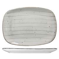 International Tableware, Inc Rotana Ston 12" x 9" Ceramic Platter - RT-12-ST