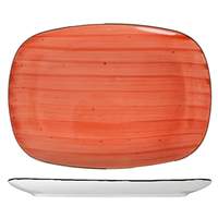 International Tableware, Inc Rotana Ruby 14in x 9-1/2in Ceramic Oblong Platter - 1dz - RT-14-RU 