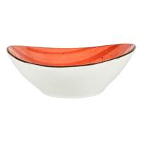International Tableware, Inc Rotana Ruby 3-1/2 oz Ceramic Oval Bowl - RT-15-RU