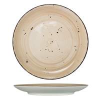 International Tableware, Inc Rotana Wheat 7" Diameter Ceramic Coupe Plate - RT-7-WH