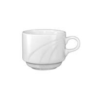 International Tableware, Inc Amsterdam Bright White 8oz Porcelain Stackable Cup - 3dz - AM-38 