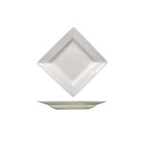 International Tableware, Inc Elite 8" x 8" Bright White Porcelain Platter - EL-208