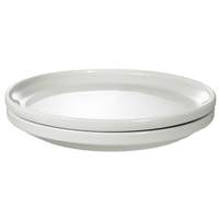 International Tableware, Inc Torino European White 10-1/4" Diameter Porcelain Coupe Plate - TN-100