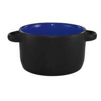 International Tableware, Inc Hilo Black/Country Blue 12.5oz Porcelain Soup Bowl - 1dz - 83567-2899/05MF-05C 