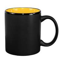 International Tableware, Inc Hilo Black/Yellow 11 oz Porcelain Mug - 87168-2900/05MF-05C
