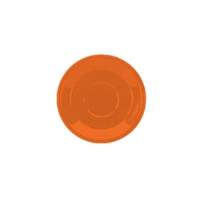 International Tableware, Inc Cancun Orange 6-1/4in Diameter Ceramic Bistro Saucer - 81376-210S 