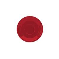 International Tableware, Inc Cancun Crimson Red 6-1/4" Diameter Ceramic Bistro Saucer - 81376-2194S
