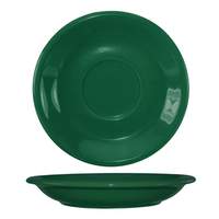 International Tableware, Inc Cancun Green 6-1/4" Ceramic Bistro Saucer - 81376-67S
