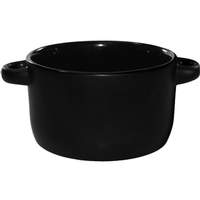 International Tableware, Inc Hilo Black Matte 12-1/2 oz Porcelain Bistro Soup Bowl - 83567-05/05MF-05C