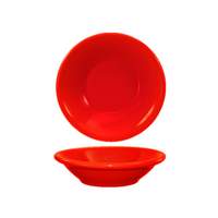 International Tableware, Inc Cancun Crimson Red 4-3/4oz Ceramic Round Fruit Bowl - CAN-11-CR 