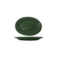 International Tableware, Inc Cancun Green 12-1/2in x 9in Ceramic Platter - CA-14-G 