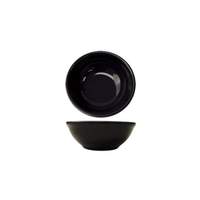 International Tableware, Inc Cancun Black 12-1/2oz Ceramic Oatmeal/Nappie Bowl - CA-15-B 