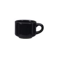 International Tableware, Inc Cancun Black 7-1/2oz Ceramic Cup - CA-23-B 