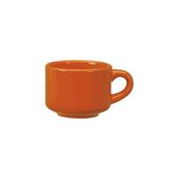 International Tableware, Inc Cancun Orange 7-1/2 oz Ceramic Cup - CA-23-O
