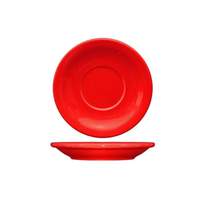 International Tableware, Inc Cancun Crimson Red 6in Diameter Ceramic Round Saucer - CA-2-CR 
