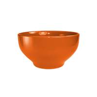 International Tableware, Inc Cancun Orange 140oz Ceramic Footed Bowl - 1/2dz - CA-45-O 