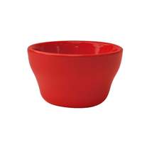 International Tableware, Inc Cancun Crimson Red 7-1/4oz Ceramic Rolled Edge Bouillon - CA-4-CR 