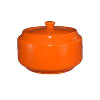 International Tableware, Inc Cancun Orange 14oz Ceramic Sugar Bowl - CA-61-O 