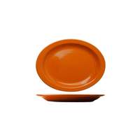 International Tableware, Inc Cancun Orange 11-3/4in x 9-1/4in Ceramic Platter - CAN-13-O 