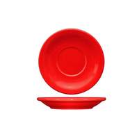 International Tableware, Inc Cancun Crimson Red 5-1/2in Diameter Ceramic Narrow Rim Saucer - CAN-2-CR 
