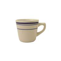 International Tableware, Inc Catania American White with Blue Band 7oz Tall Cup - CT-1 