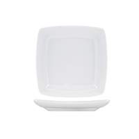 International Tableware, Inc Dover European White 7in x 7in Porcelain Wide Rim Plate - DO-7S 