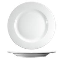 International Tableware, Inc Dover European White 11" Diameter Ceramic Wide Rim Plate - DO-211