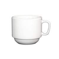 International Tableware, Inc Dover European White 7 oz Porcelain Cup - DO-23