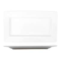 International Tableware, Inc Elite Bright White 7-1/4in x 4-3/8in Porcelain Wide Rim Plate - EL-24 