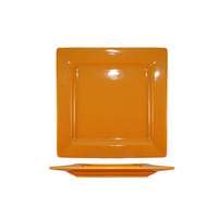 International Tableware, Inc Elite Harvest Butternut 12in x 12in Porcelain Wide Rim Plate - EL-40-BN 