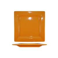International Tableware, Inc Elite Butternut 9-1/8in x 9-1/8in Porcelain Wide Rim Plate - EL-9-BN 