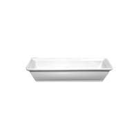 International Tableware, Inc Elite Essentials Bright White 6oz Porcelain Rectangular Bowl - EL-73 