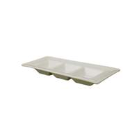 International Tableware, Inc Bright White 10-1/4in x 4-1/8in Porcelain Sauce Plate - FA-33 