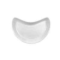International Tableware, Inc Bright White 3oz Porcelain Crescent Dish - FA-26 