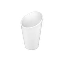 International Tableware, Inc Bright White 7oz Porcelain Cone Bowl/French Fry Holder - FA-428 
