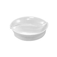 International Tableware, Inc Bright White 1-3/4oz Porcelain Pisces Shaped Sampling Dish - FA-433 