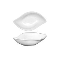 International Tableware, Inc Bright White 10oz Leaf Shape Porcelain Bowl - FAW-978 