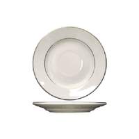 International Tableware, Inc Florentine American White 5-3/4" Dia. Ceramic Footed Saucer - FL-2GF