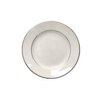 International Tableware, Inc Florentine American White 5-3/4" Dia. Ceramic Footed Plate - FL-6GF