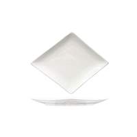 International Tableware, Inc Paragon Bright White 10in x 8in Porcelain Coupe Plate - PA-116 