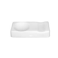 International Tableware, Inc Pacific Bright White 3inx1-3/8"Porcelain Spoon/Chopstick Rest - MD-102 