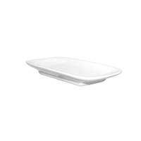International Tableware, Inc Pacific Bright White 7"x3" Porcelain Rectangular Sauce Plate - MD-117