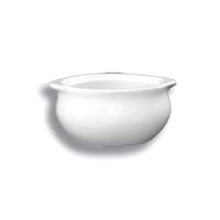 International Tableware, Inc European White 12oz Stoneware Ceramic Soup Crock - OSC-12-EW 
